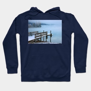 Peaceful, misty lake Hoodie